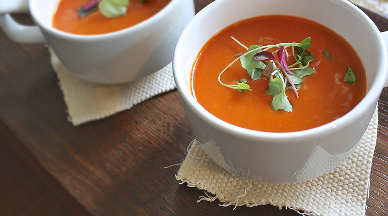 Fresh tomato soup.